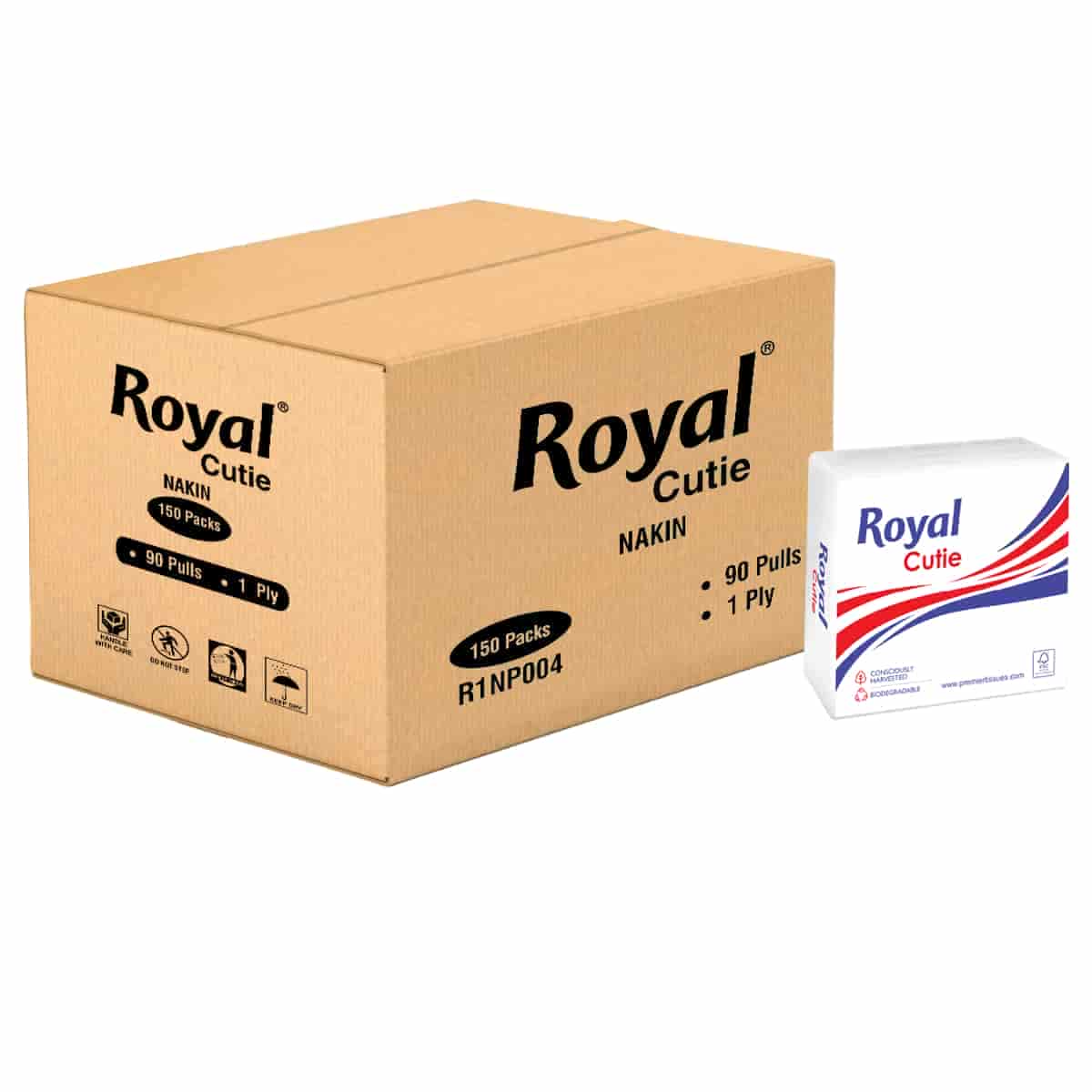 Royal Tissue Paper Cutie 90s White